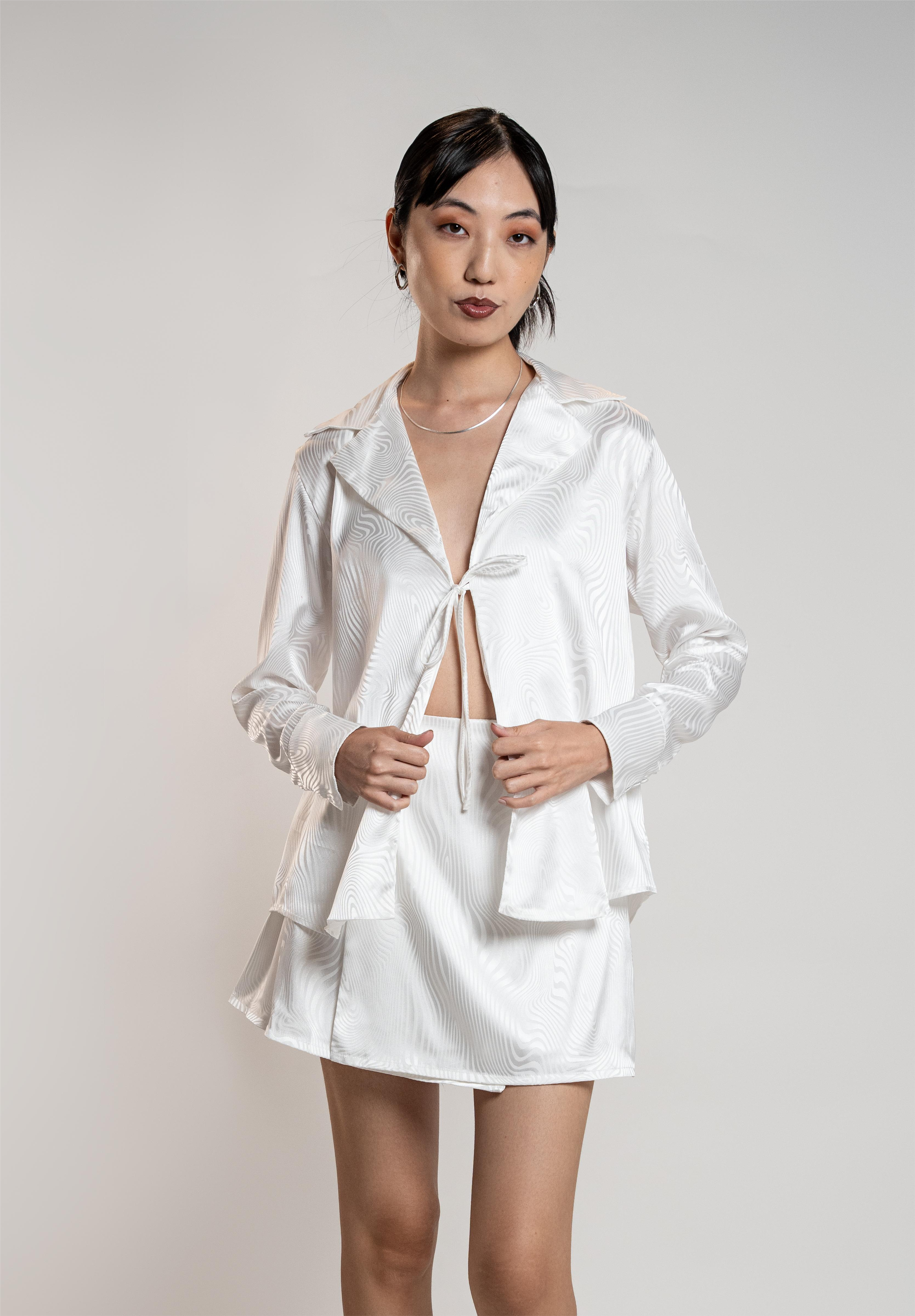 Camisa Jacquard de Cetim