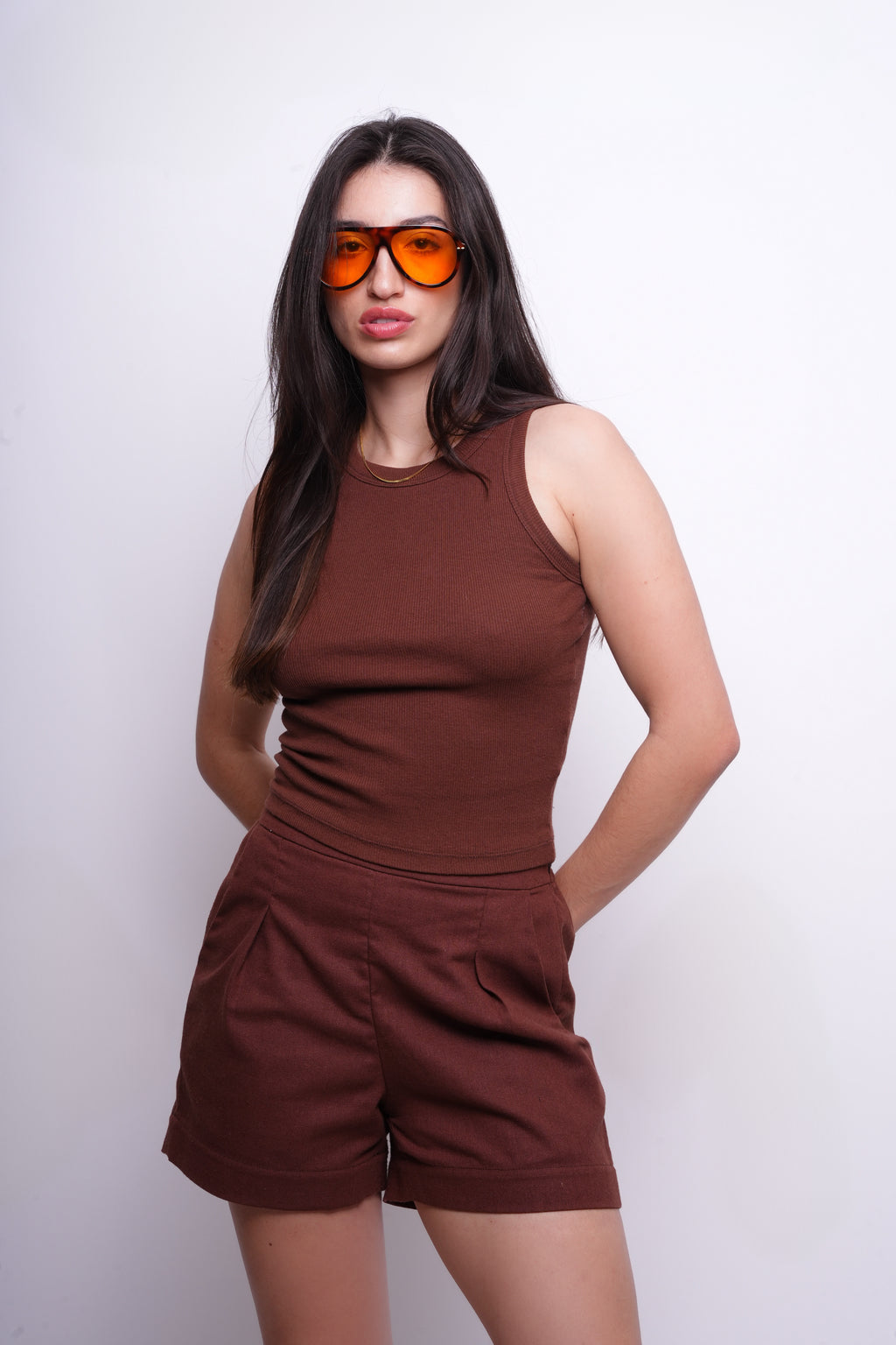 Shorts Alfaiataria com Linho