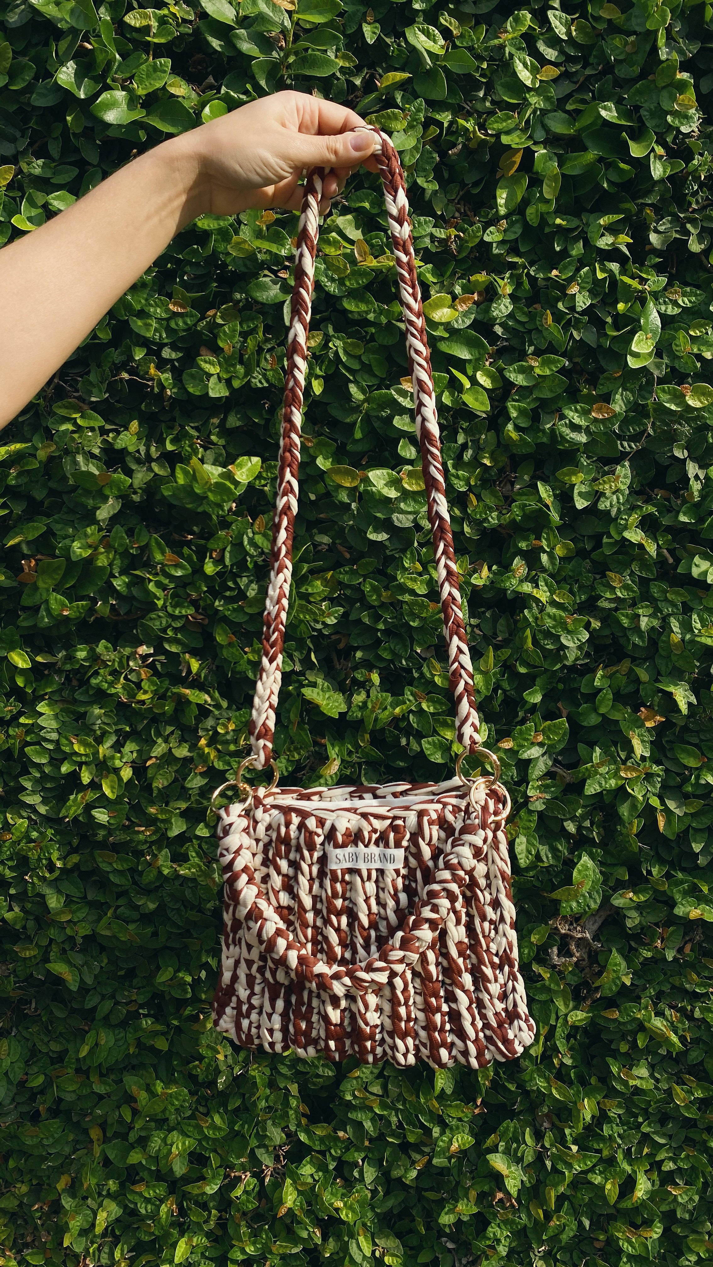 Bolsa Shoulder em Fio de Malha