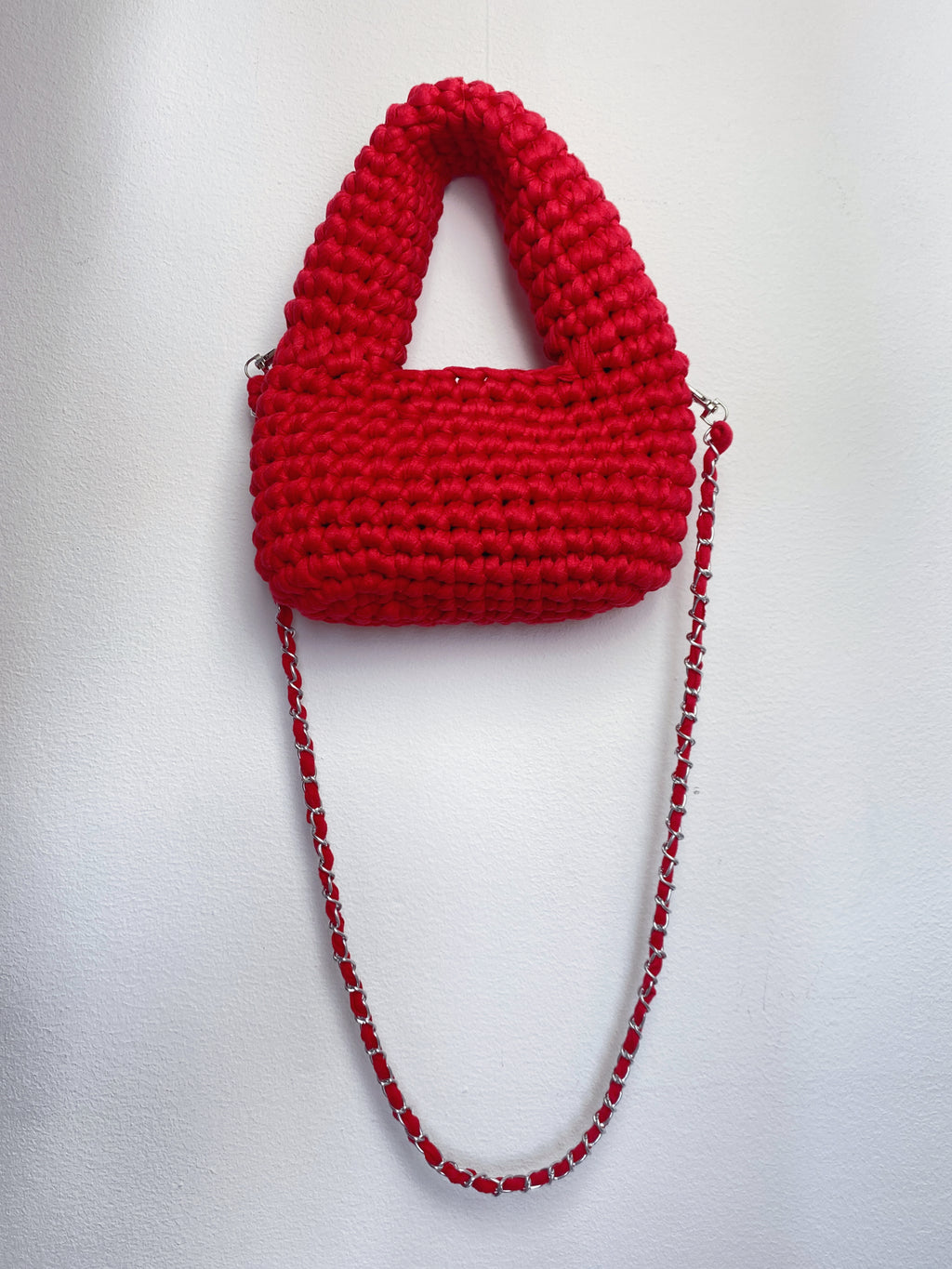 Bolsa Mini Boho em Fio de Malha