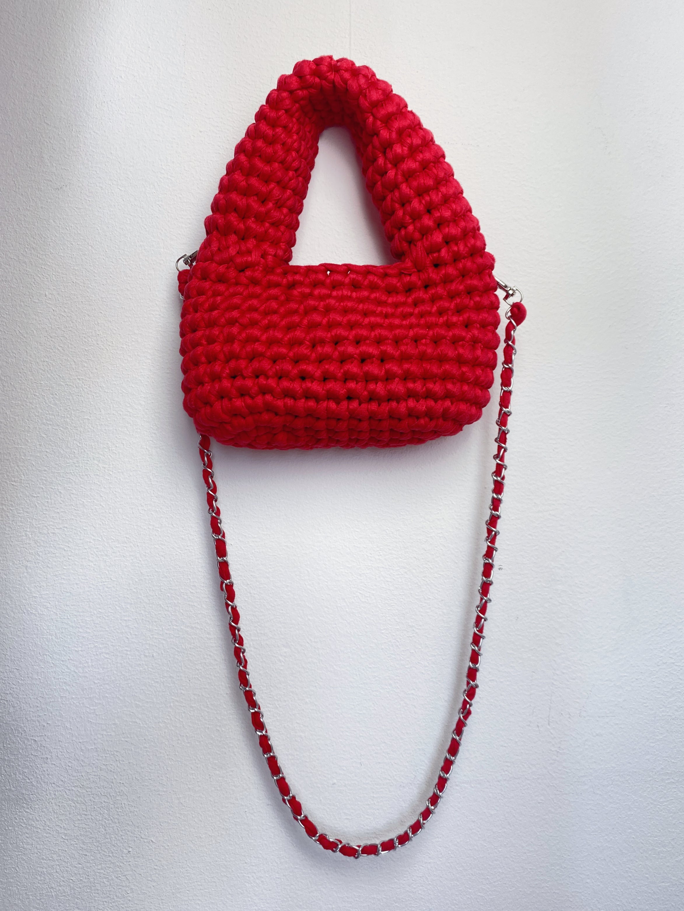 Bolsa Mini Boho em Fio de Malha