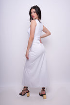 Saia Alongada com Linho