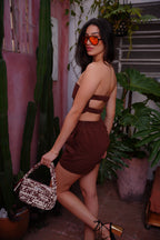 Top Lenço com Linho