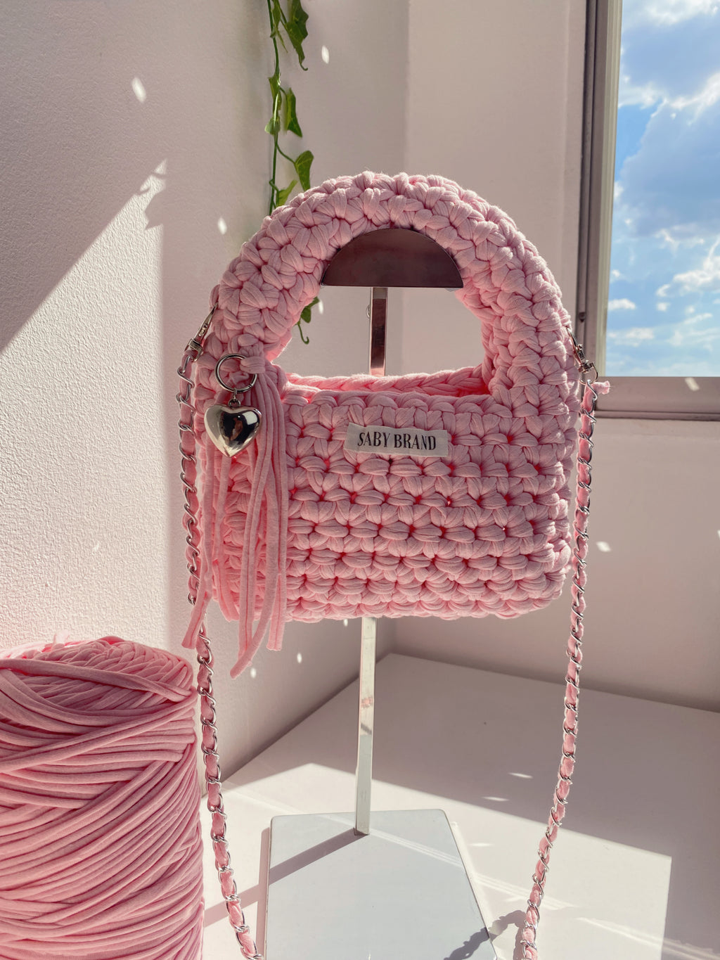 Bolsa Curve em Fio de Malha