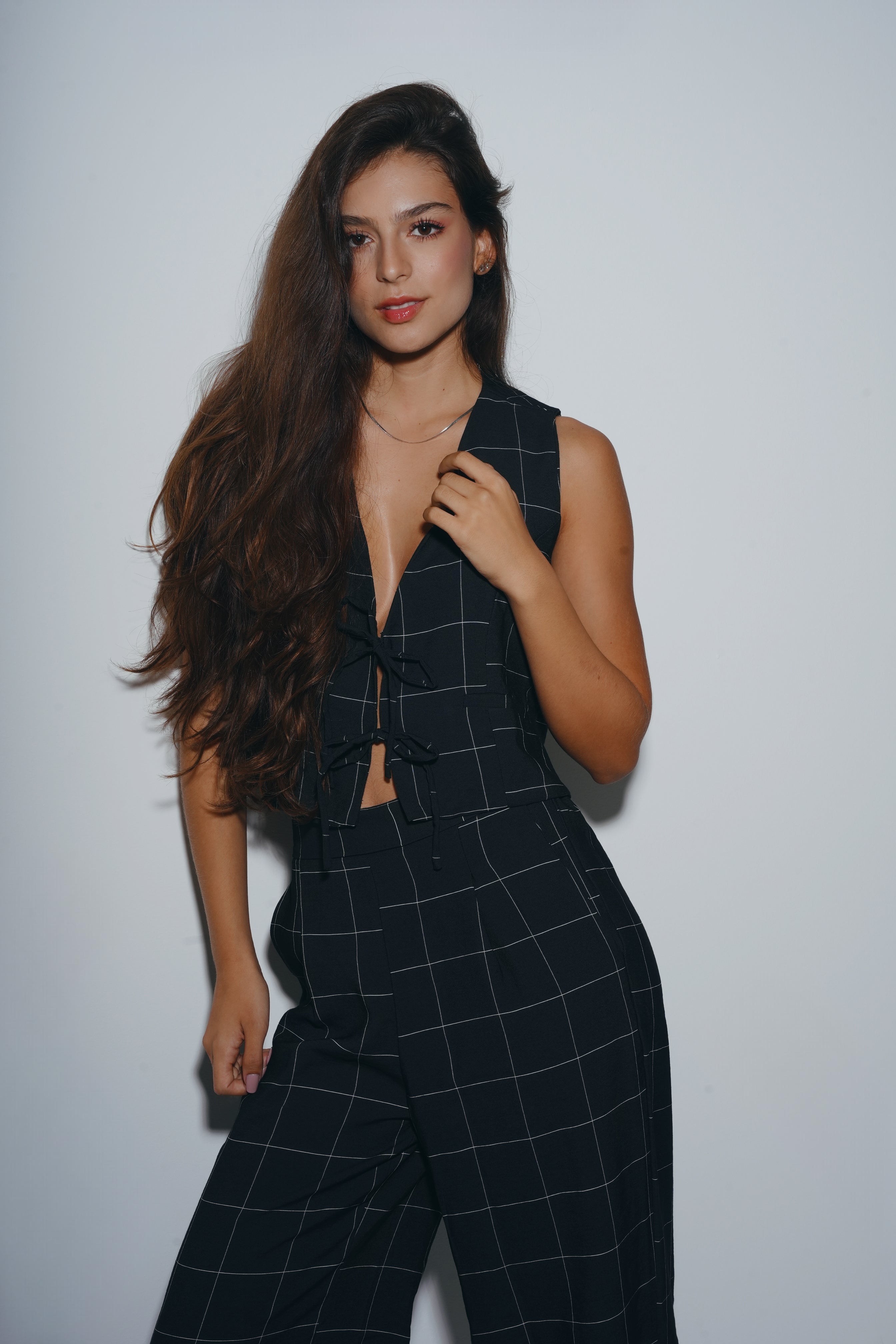 Colete Amarração Xadrez Grid