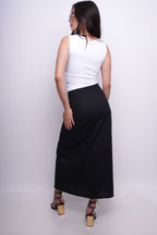 Saia Alongada com Linho