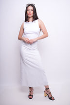 Saia Alongada com Linho