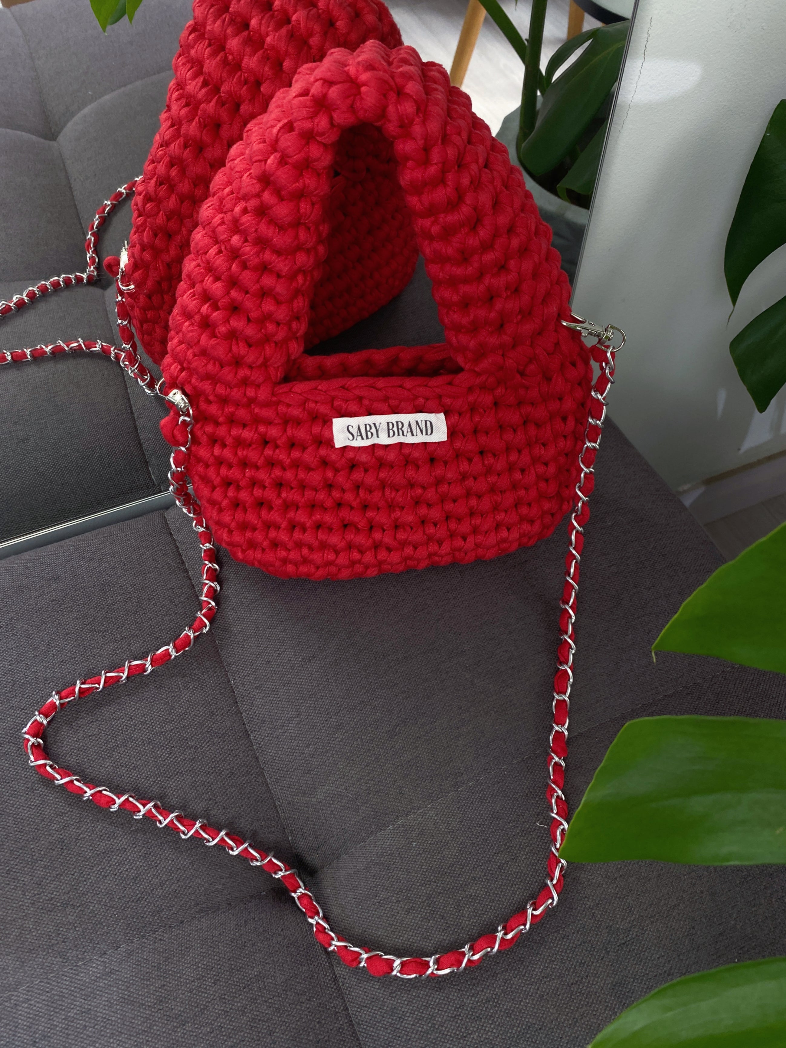 Bolsa Mini Boho em Fio de Malha