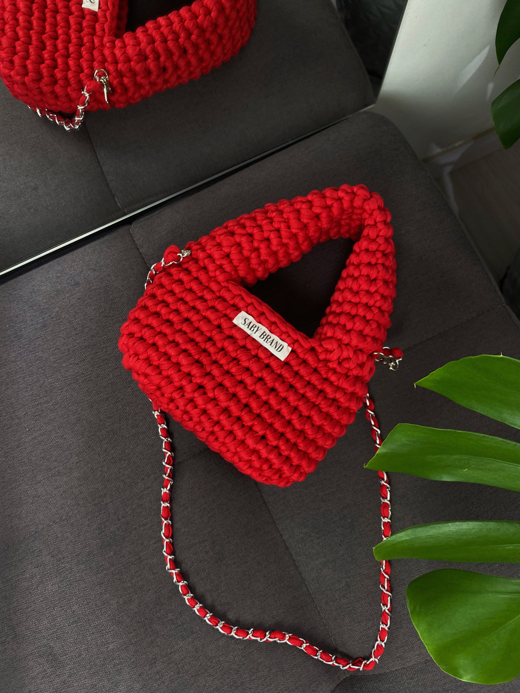 Bolsa Mini Boho em Fio de Malha