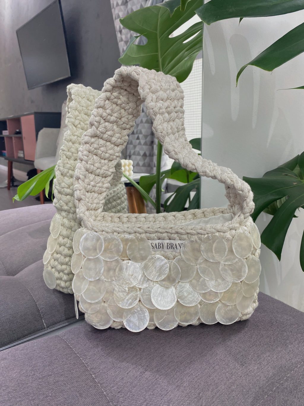 Bolsa Baguete Madrepérola