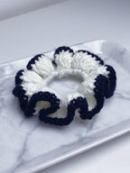 Scrunchie de Crochê Bicolor