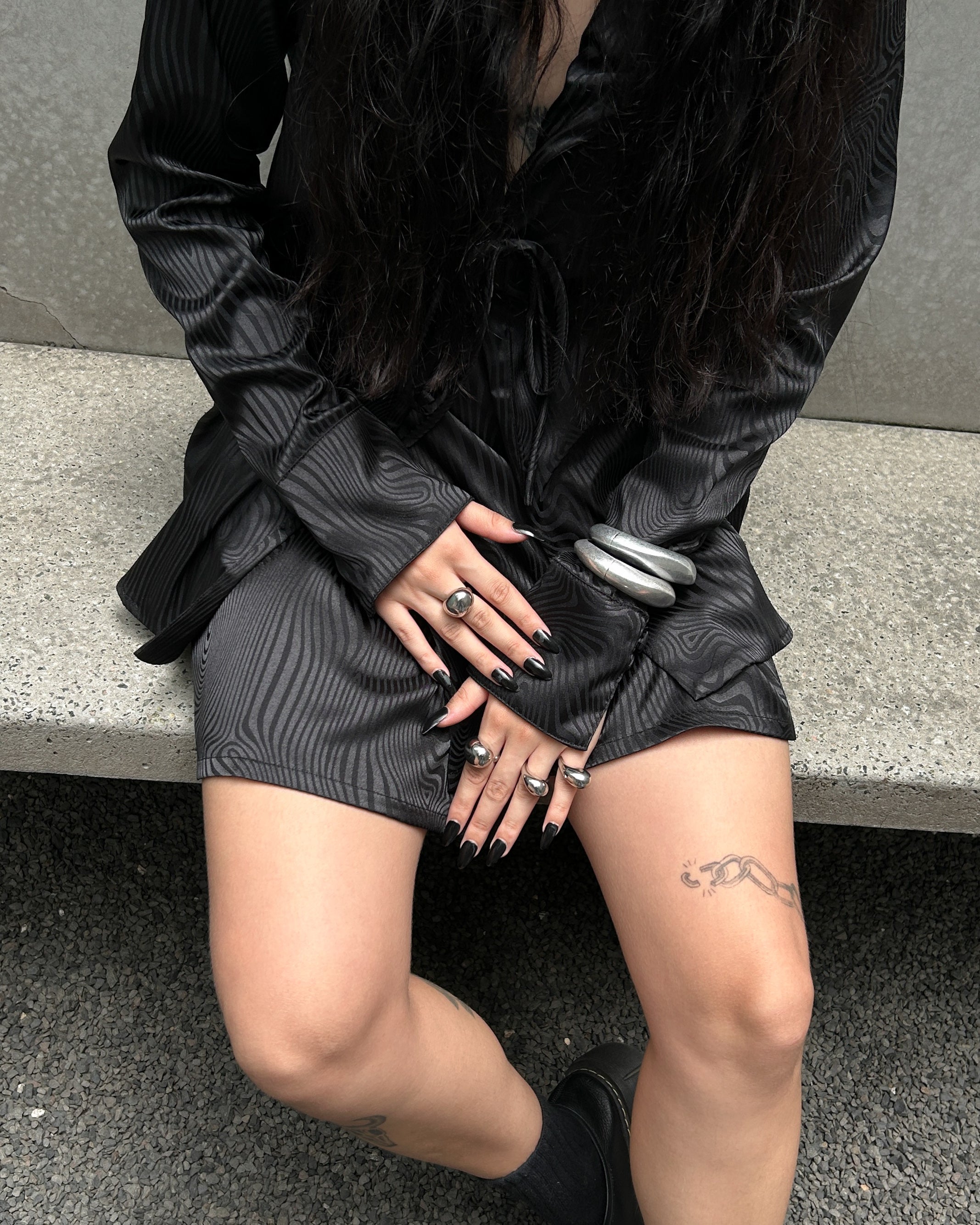 Camisa Jacquard de Cetim