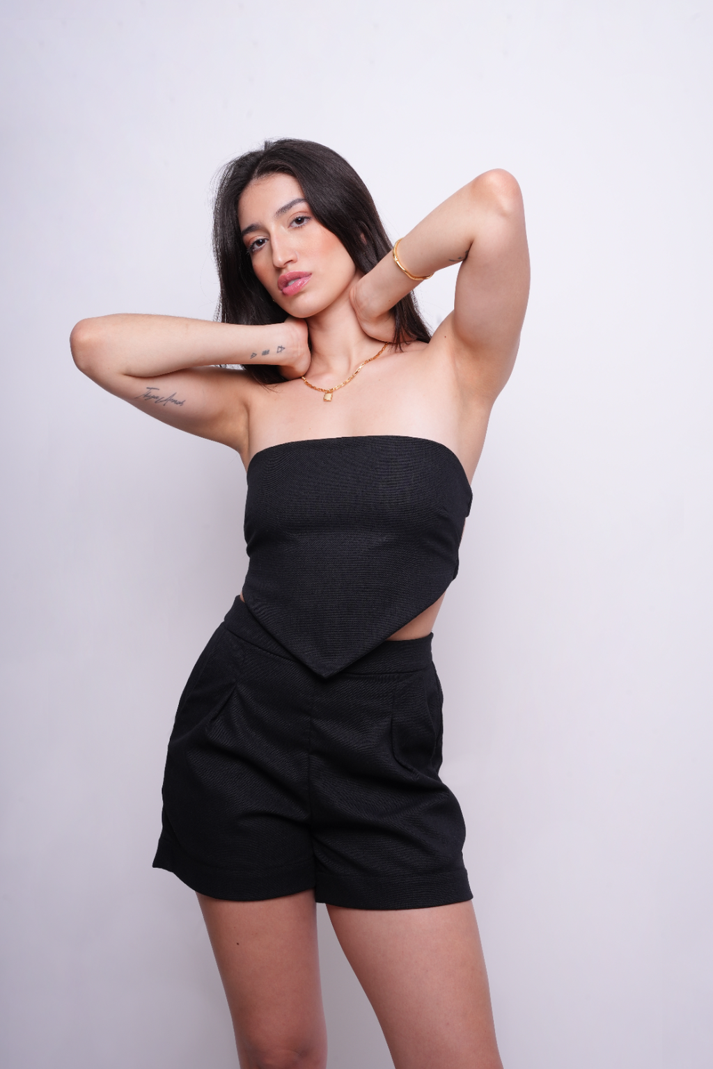 Shorts Alfaiataria com Linho