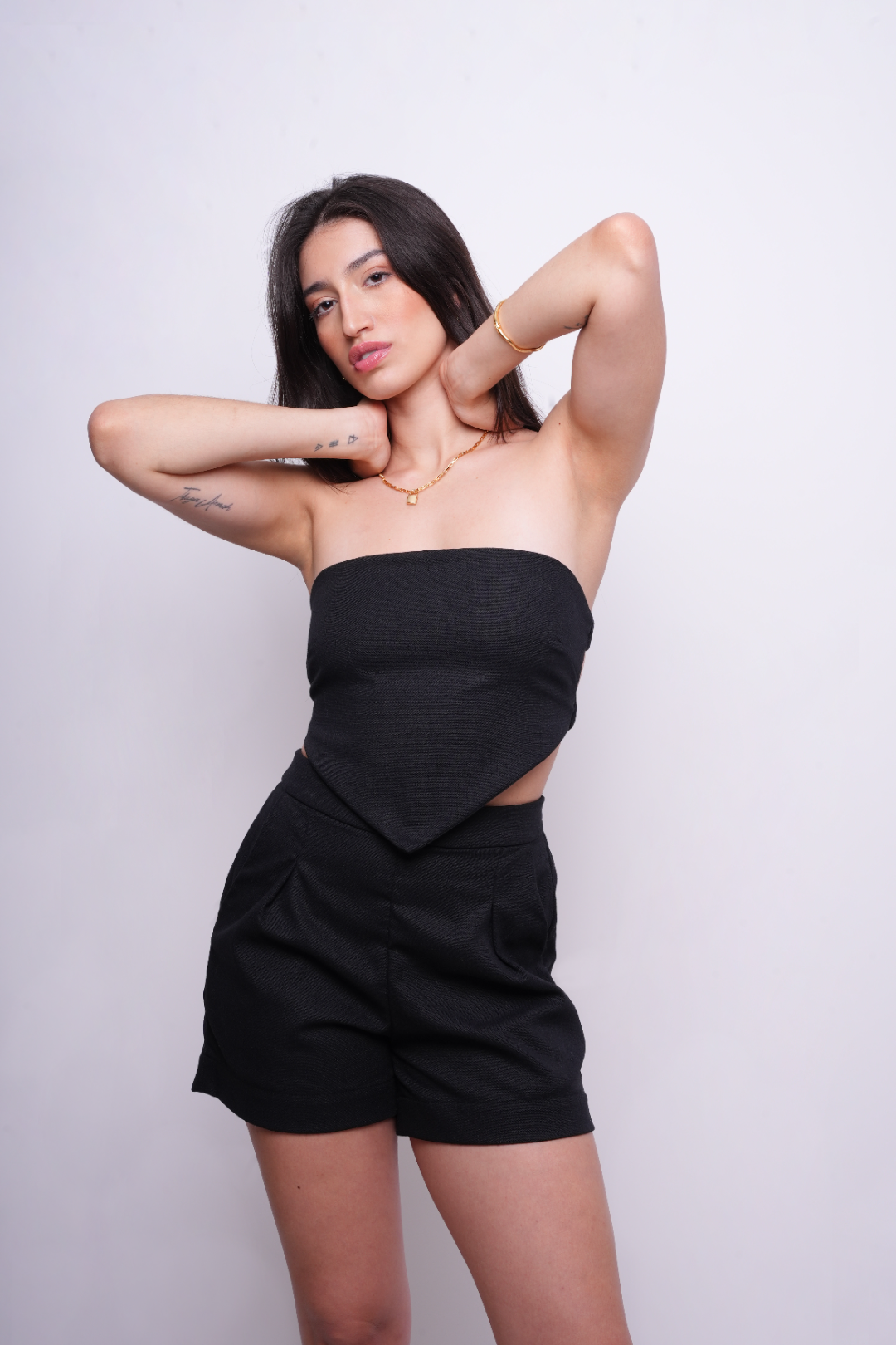 Shorts Alfaiataria com Linho