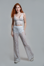 Calça de Renda com Hot Pants