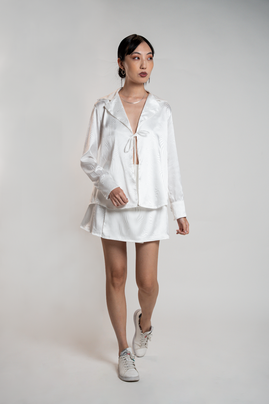 Camisa Jacquard de Cetim