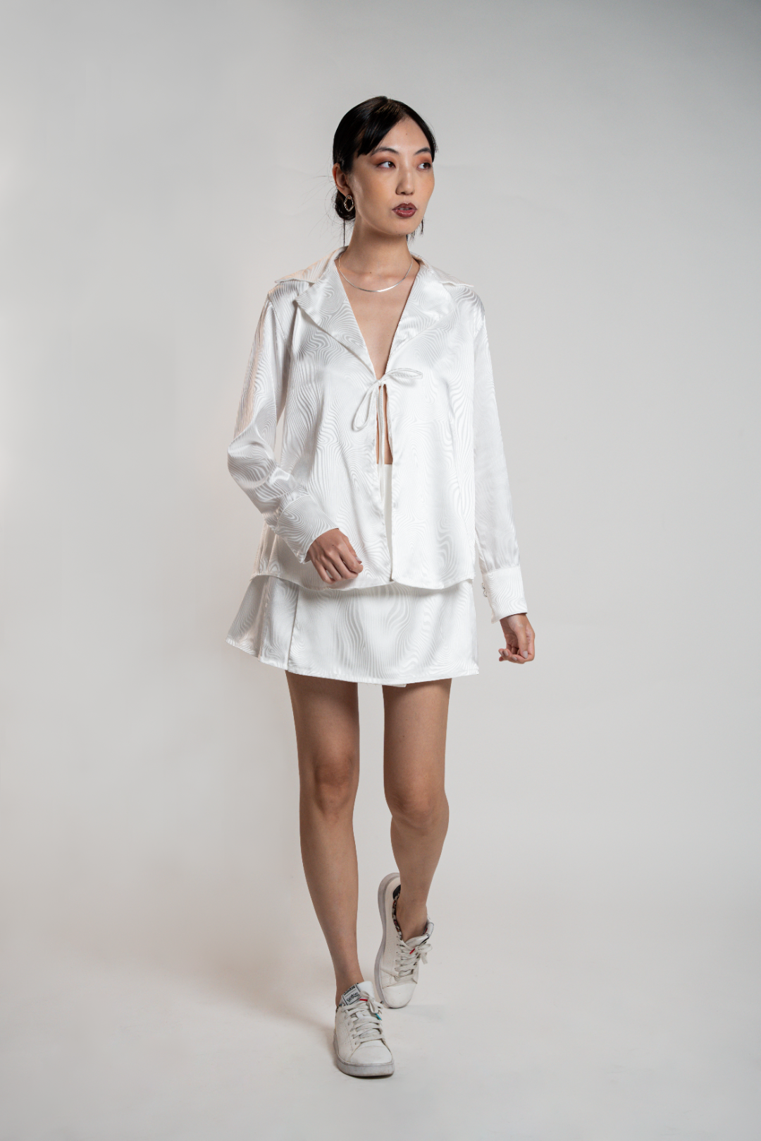 Camisa Jacquard de Cetim