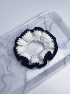 Scrunchie de Crochê Bicolor