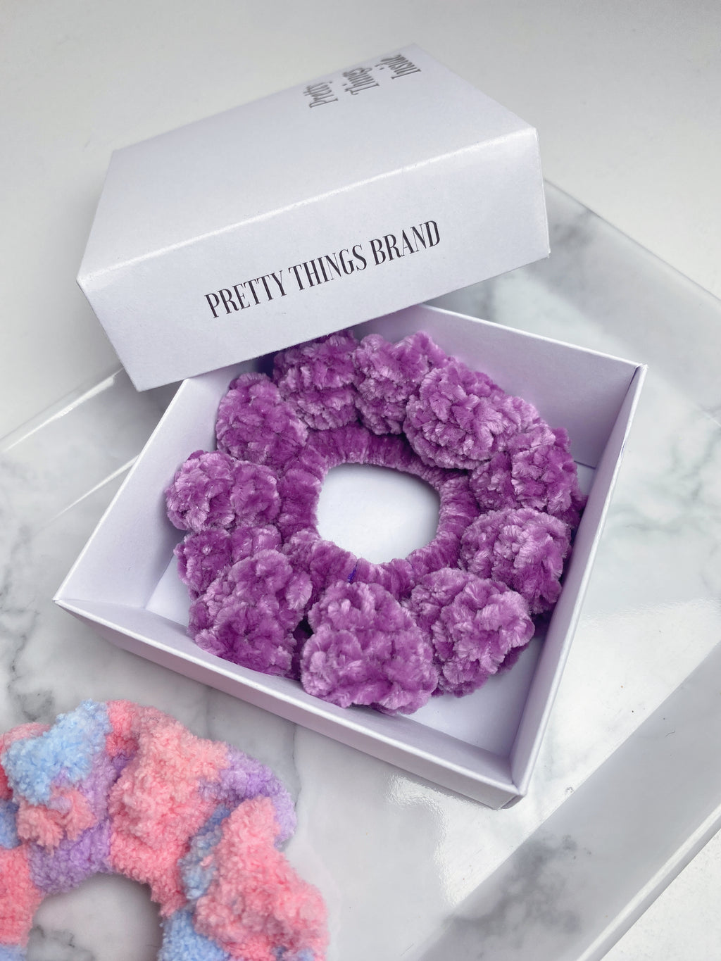 Scrunchie de Crochê Veludo