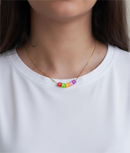 Colar Letters Folheado