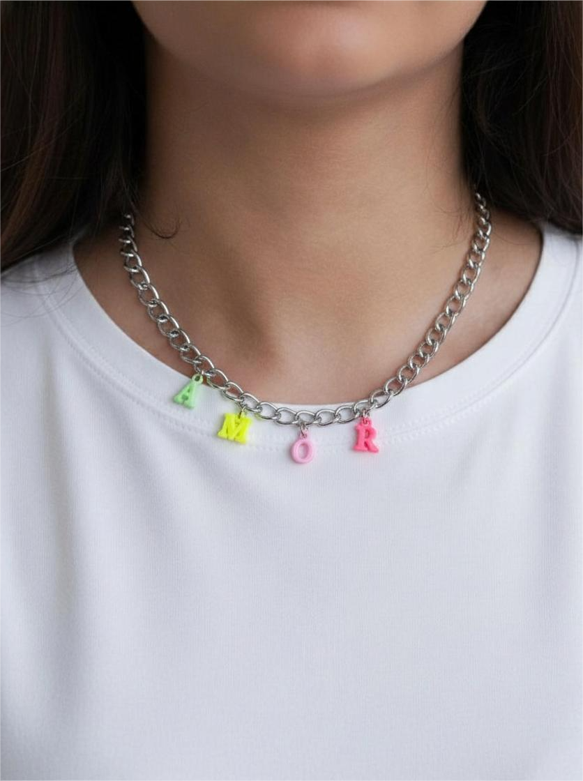 Colar Letrinhas Colors
