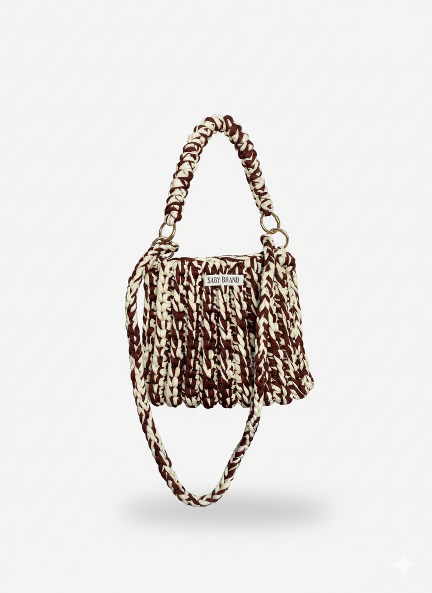 Bolsa Shoulder em Fio de Malha