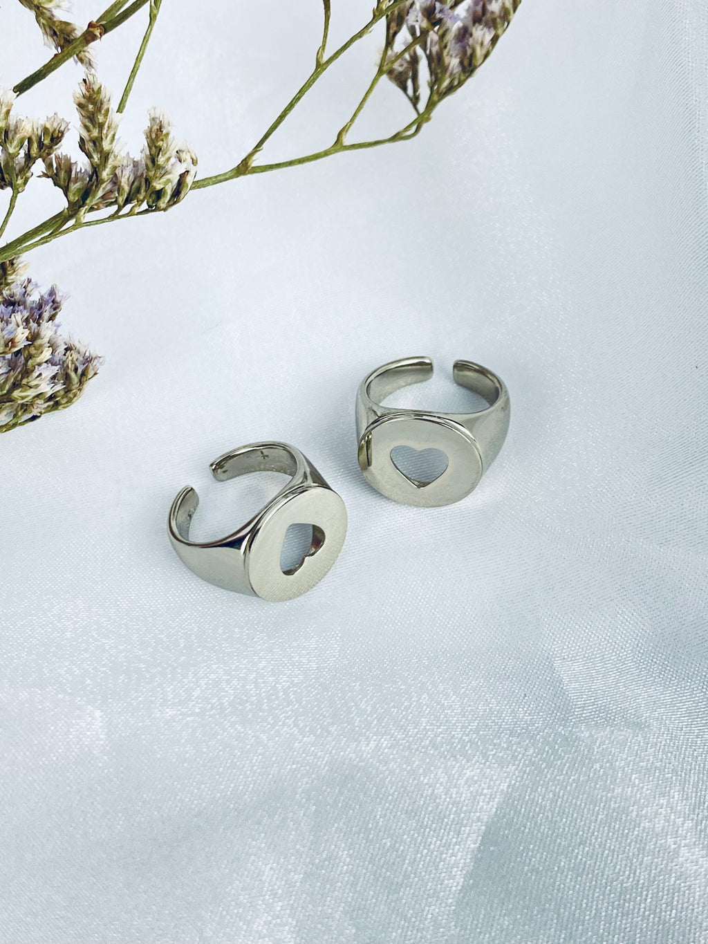 Anel Coração Vazado