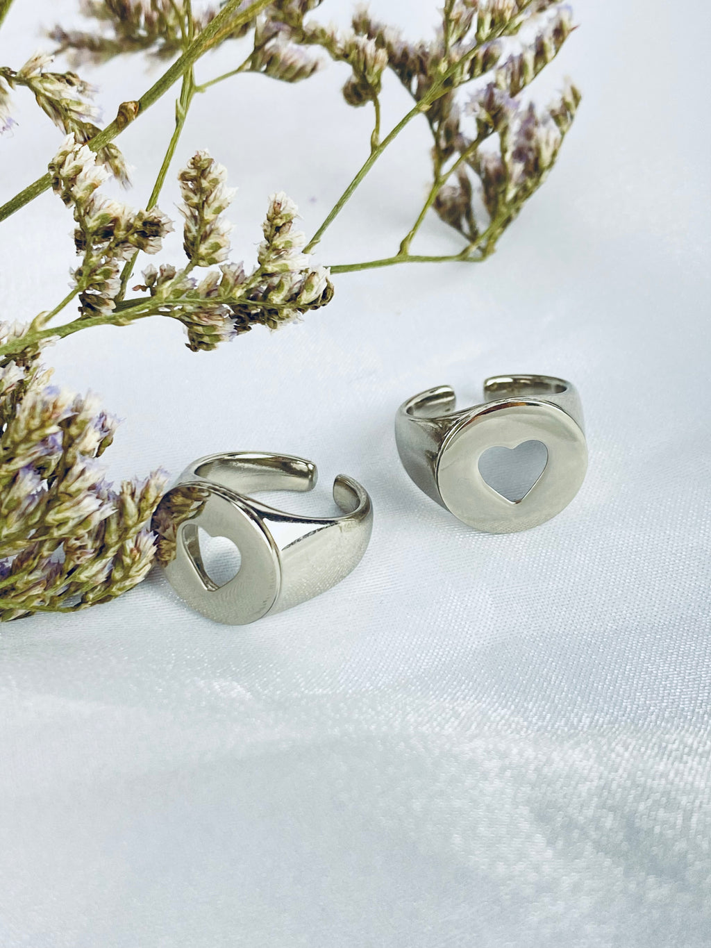 Anel Coração Vazado