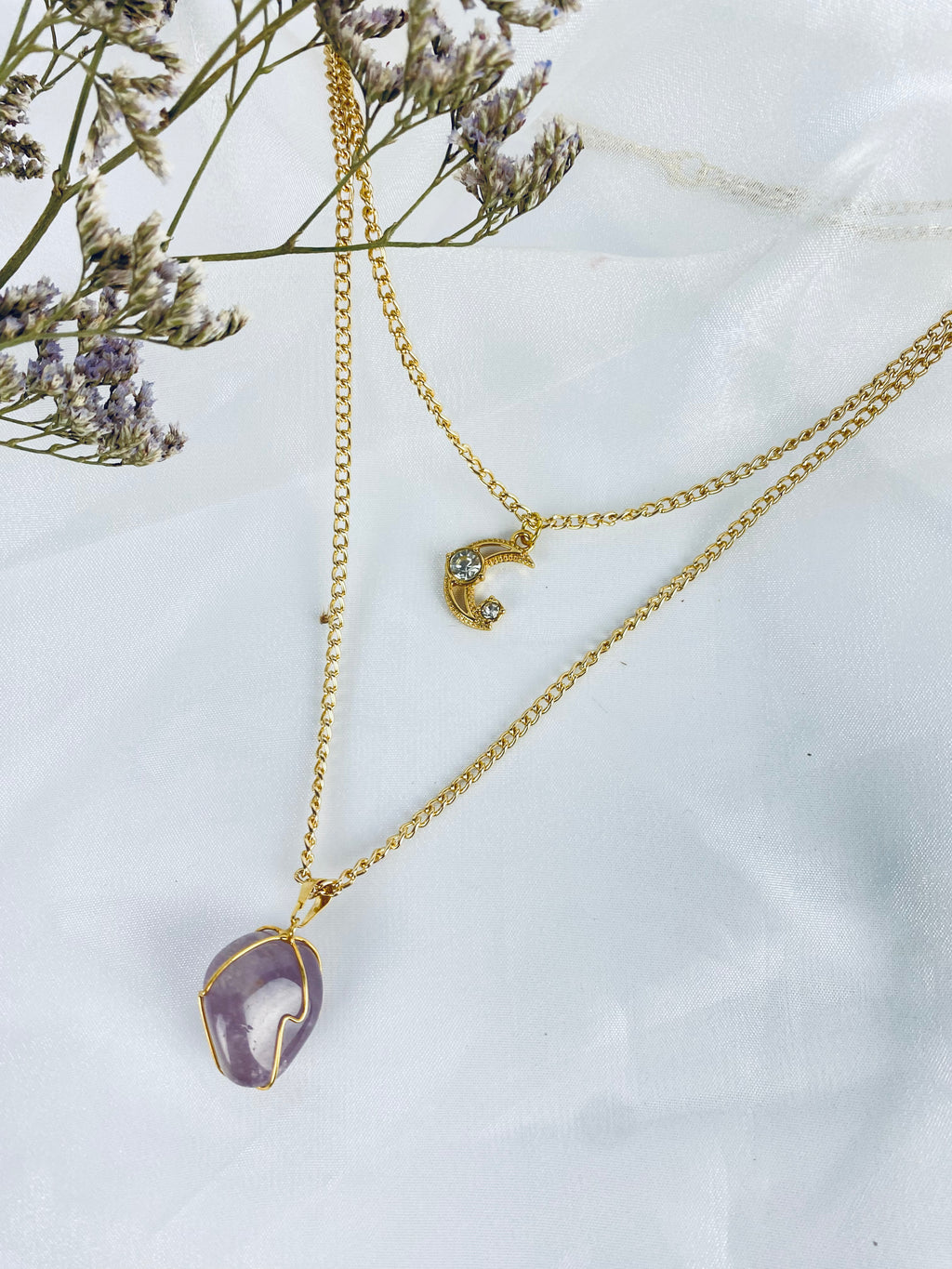 Colar Duplo Ametista