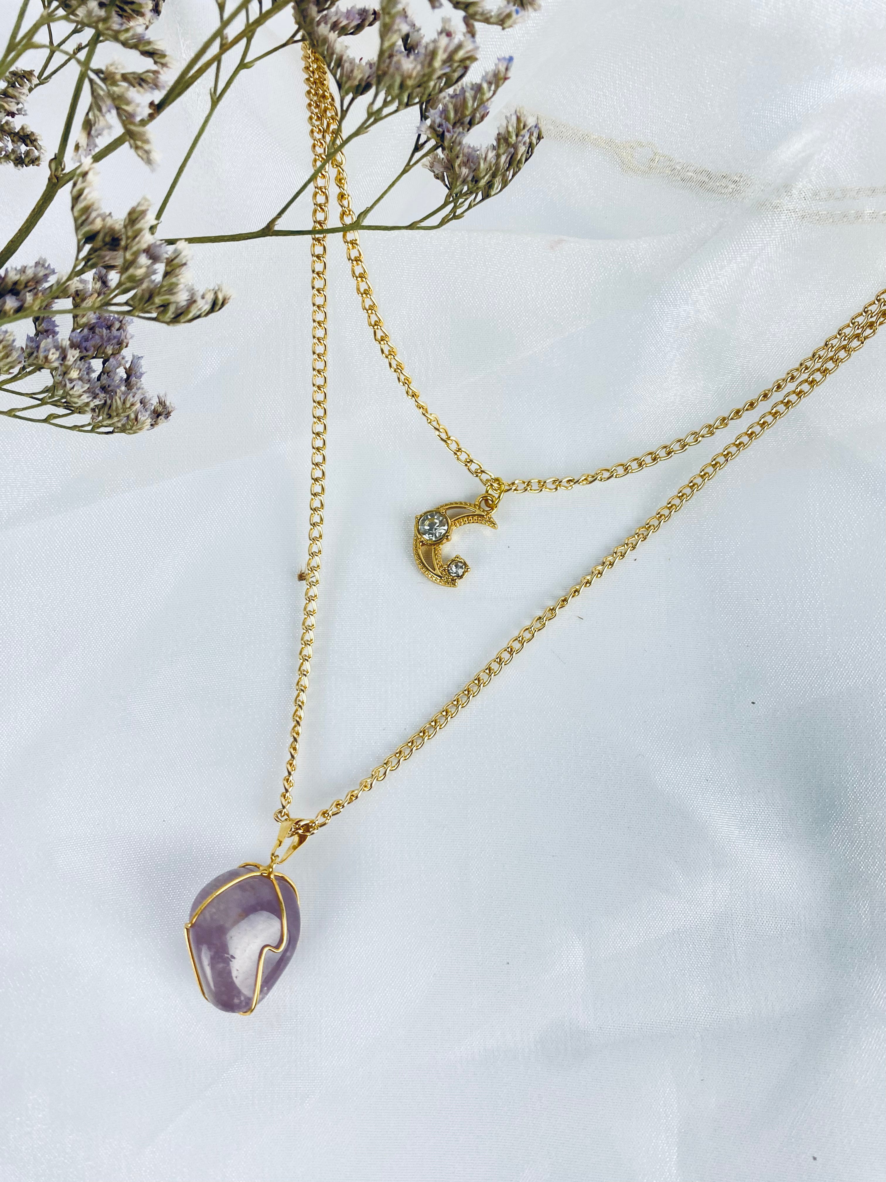 Colar Duplo Ametista