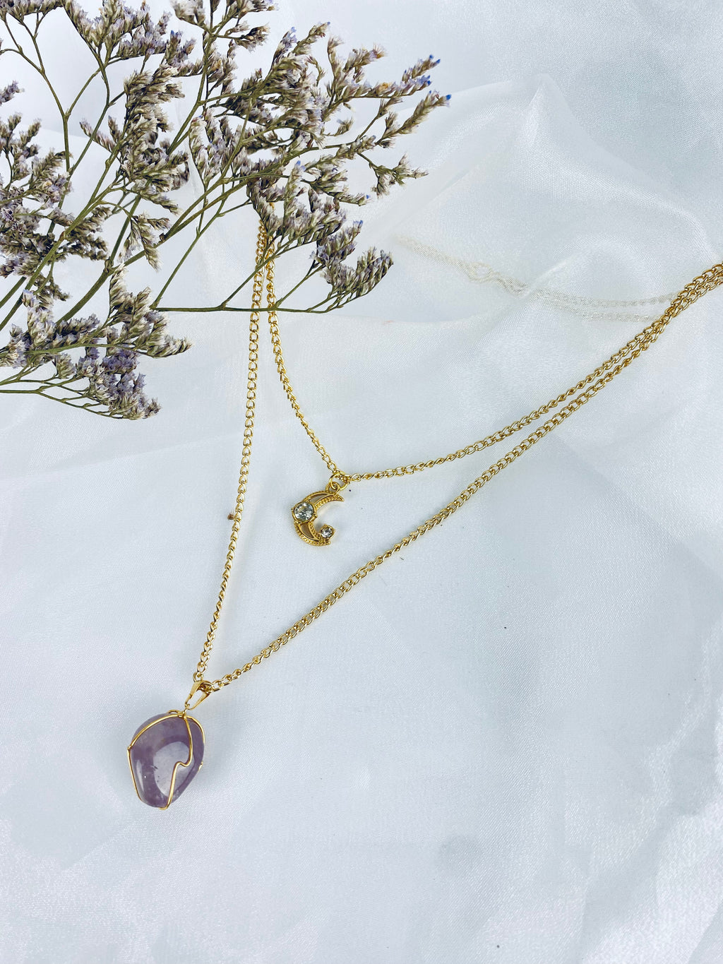 Colar Duplo Ametista