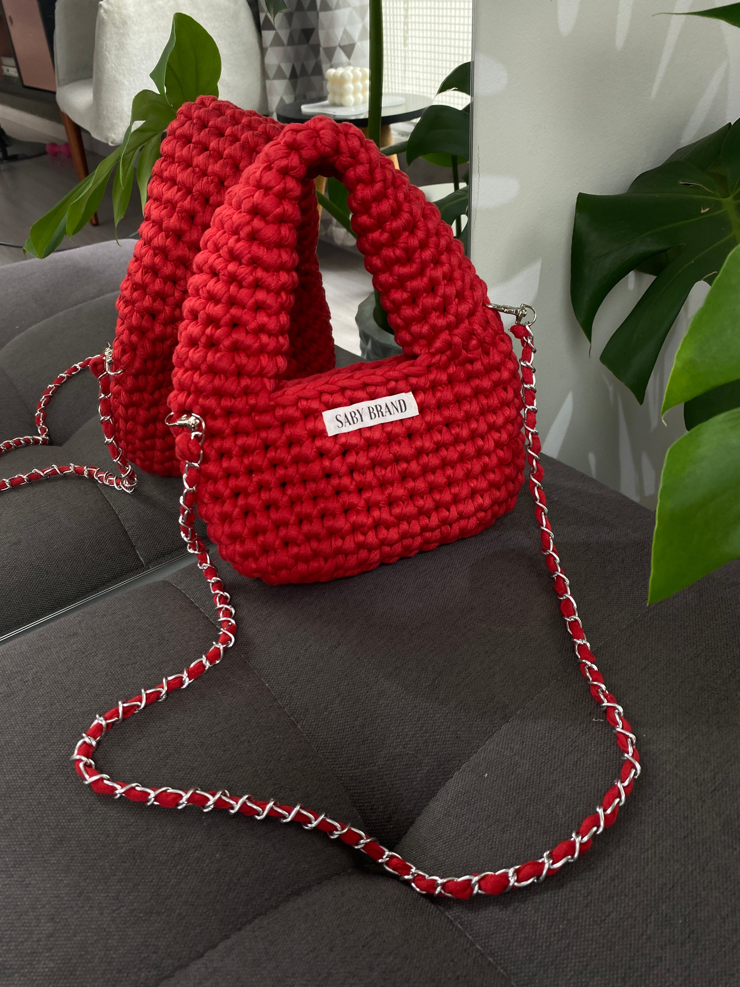 Bolsa Mini Boho em Fio de Malha