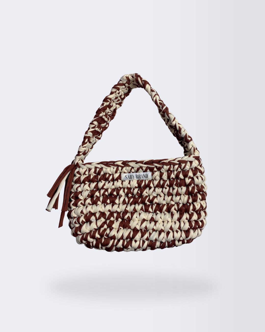 Bolsa Baguete em Fio de Malha