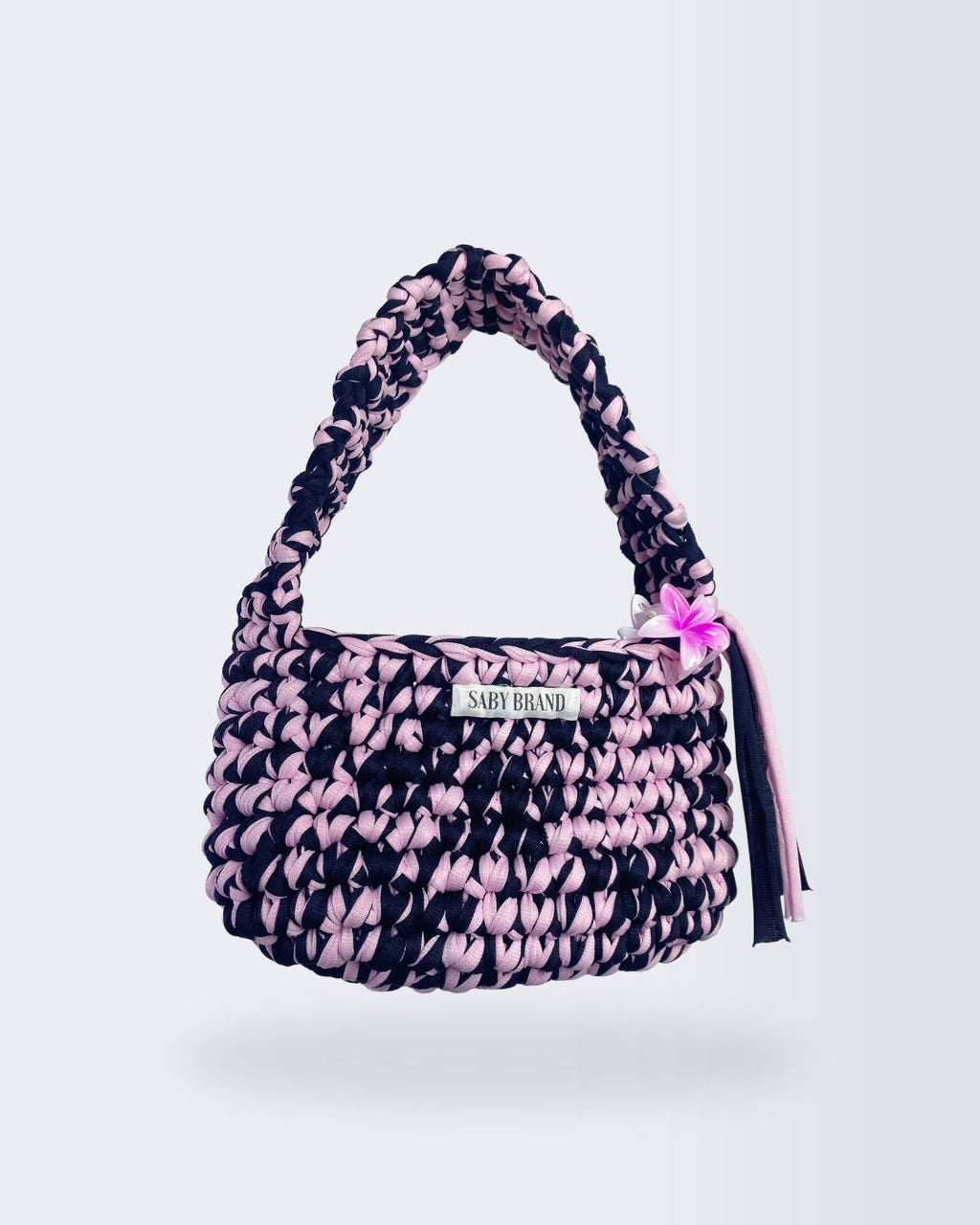 Bolsa Baguete em Fio de Malha