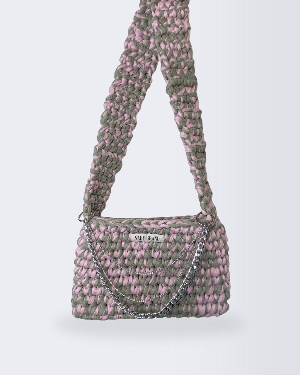 Bolsa Crossbody em Fio de Malha