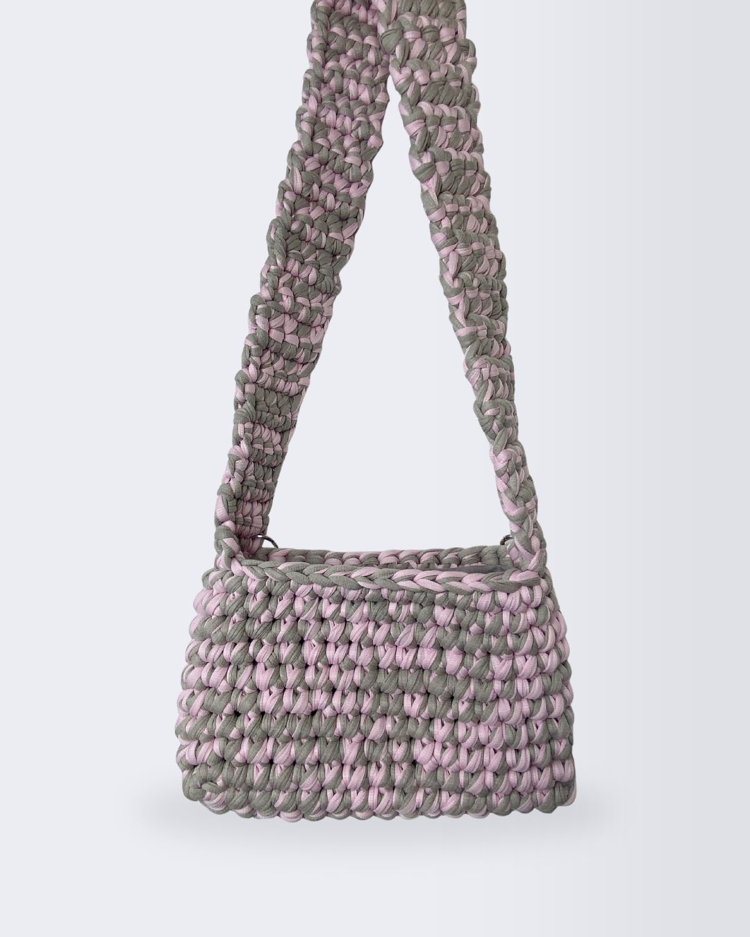 Bolsa Crossbody em Fio de Malha