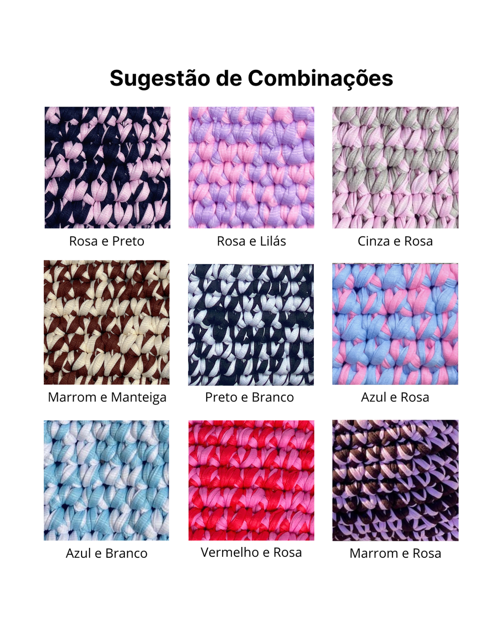 Bolsa Crossbody em Fio de Malha