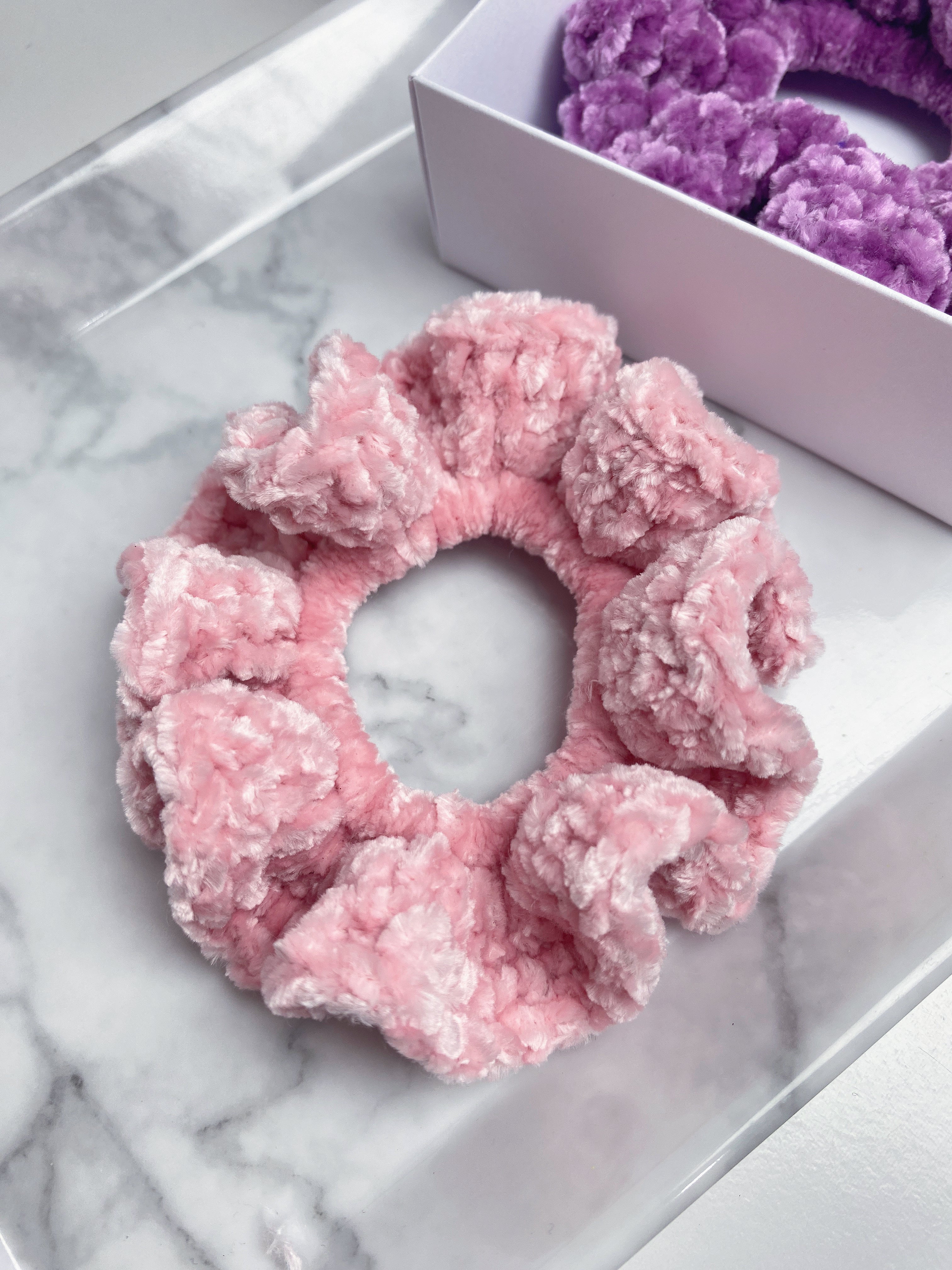 Scrunchie de Crochê Veludo