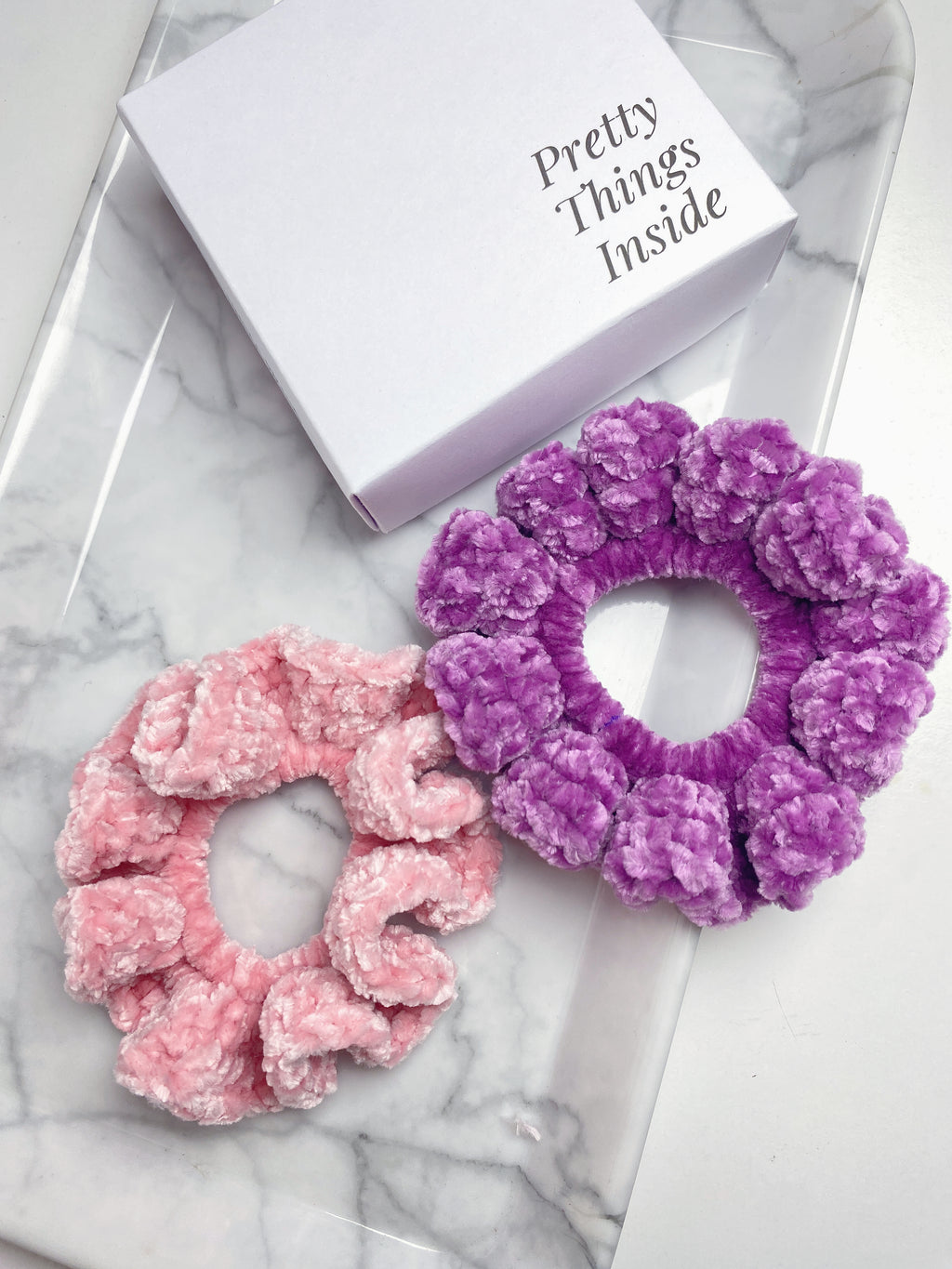 Scrunchie de Crochê Veludo