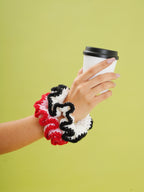 Scrunchie de Crochê Bicolor