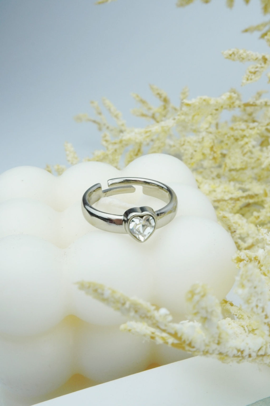 Anel Coração Strass