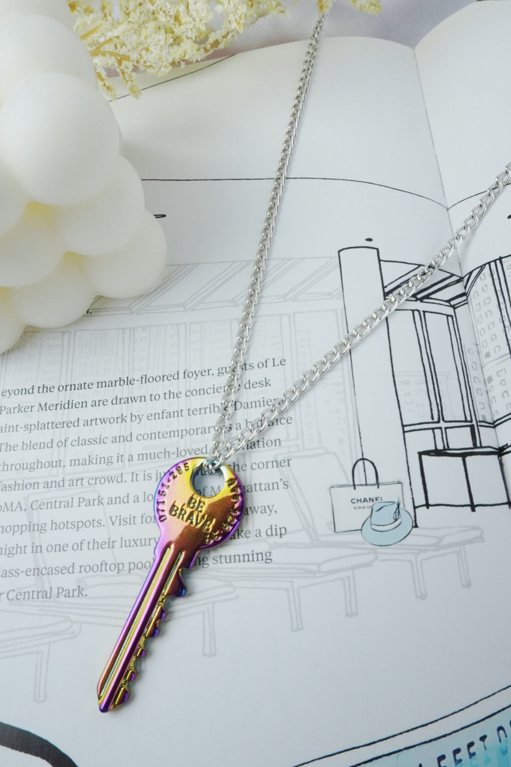 Colar Chave Be brave