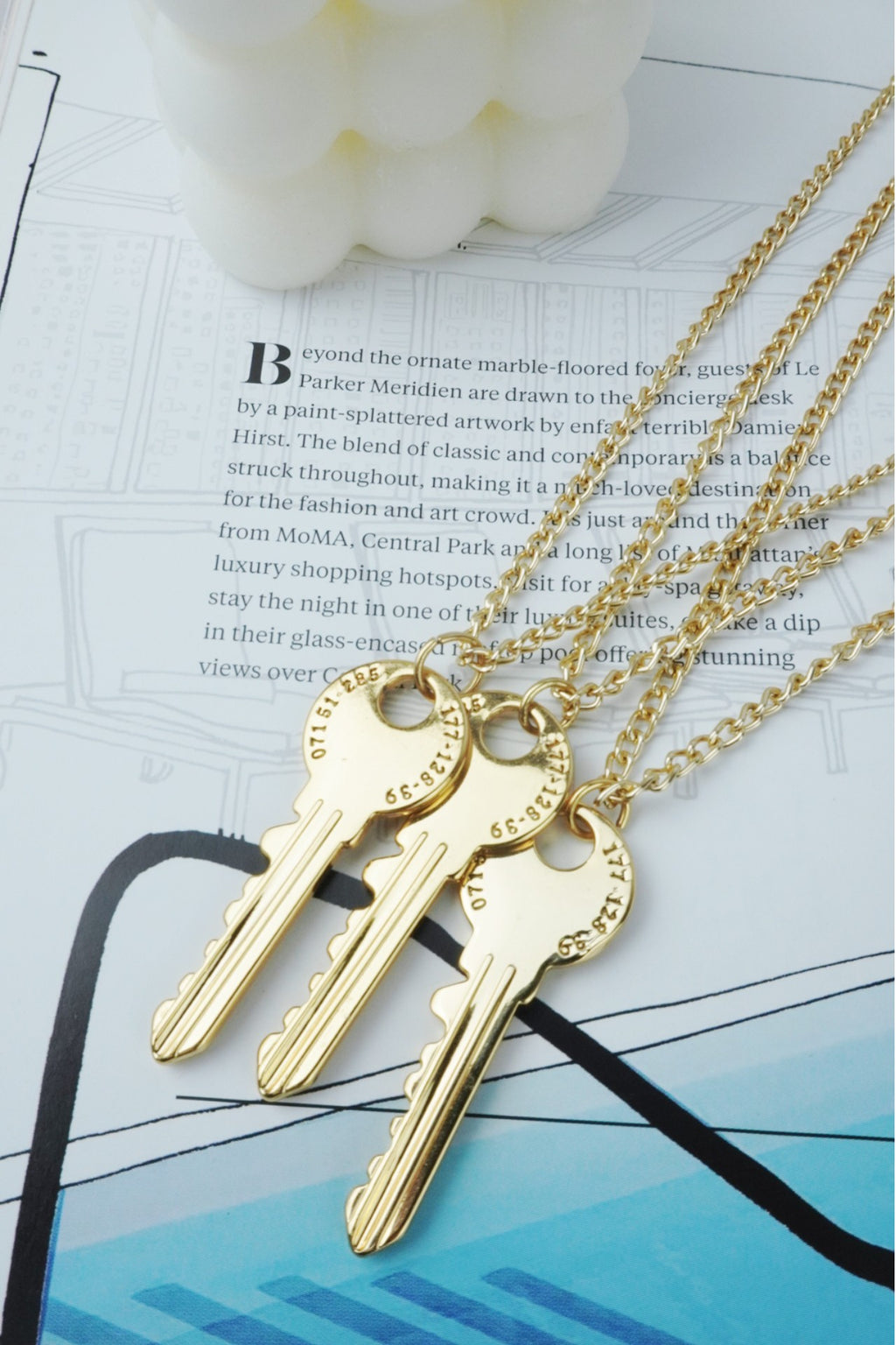 Colar Chave Be brave