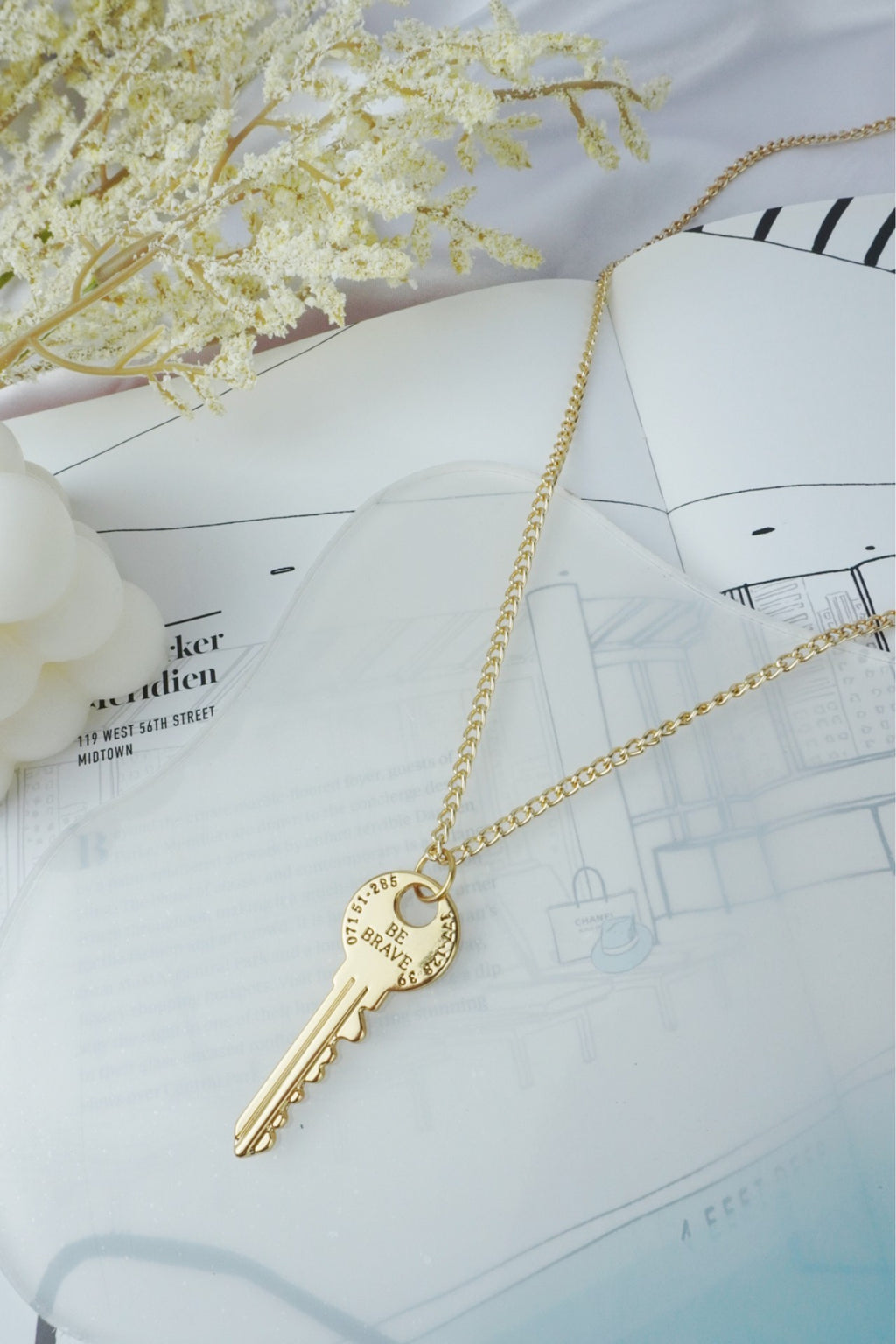 Colar Chave Be brave