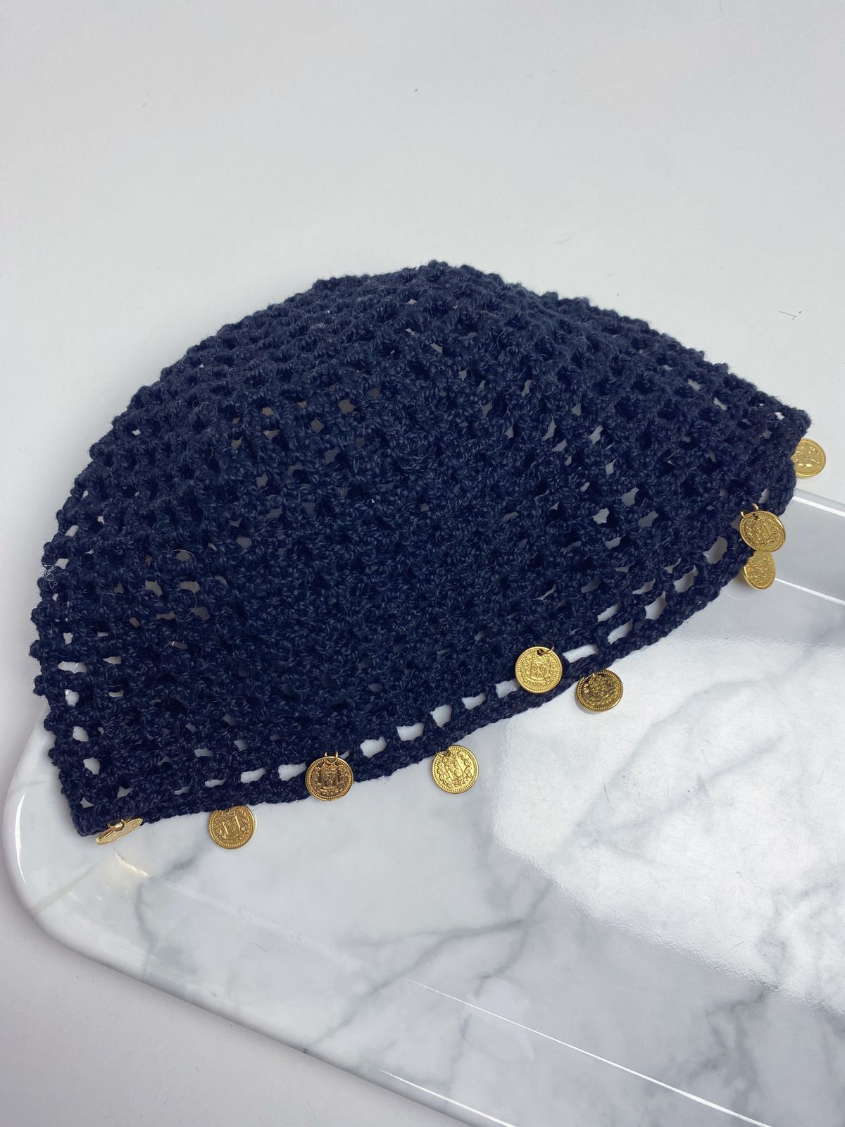 Touca de Crochê Medalhas