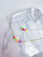 Colar Letters Folheado