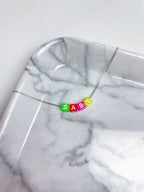 Colar Letters Folheado