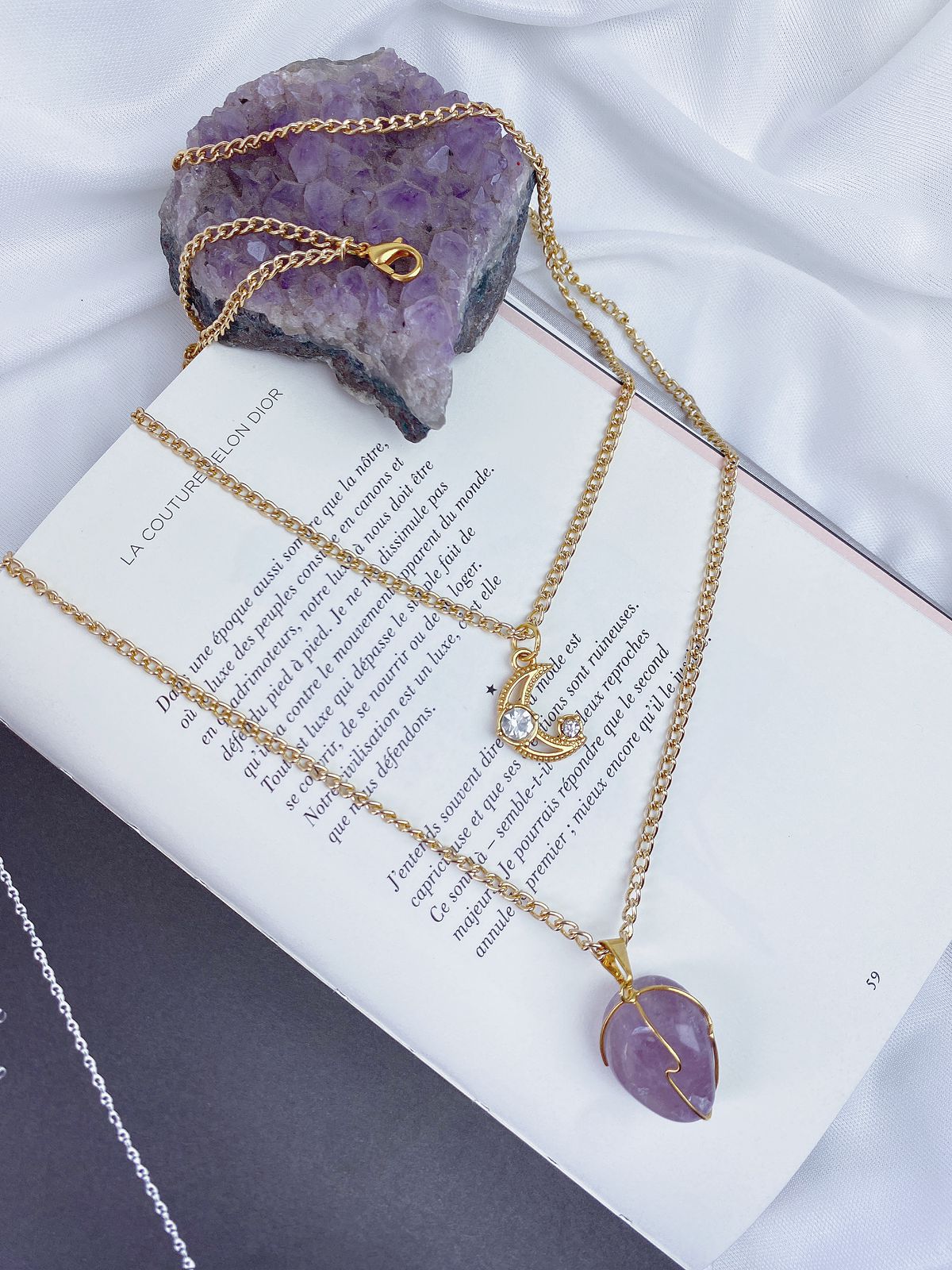 Colar Duplo Ametista