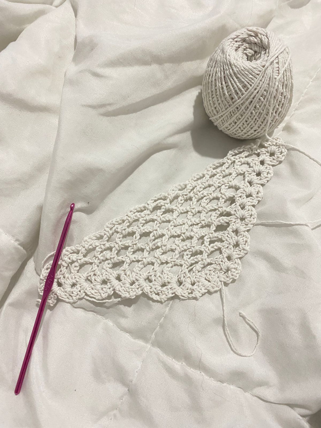 Lenço/Bandana de Crochê