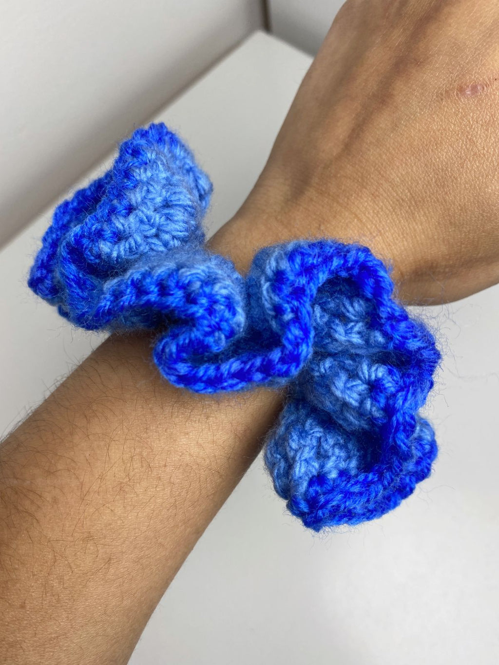 Scrunchie de Crochê Bicolor